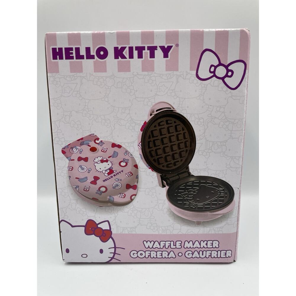 Uncanny Brands Hello Kitty Pink Mini Waffle Maker New In Box